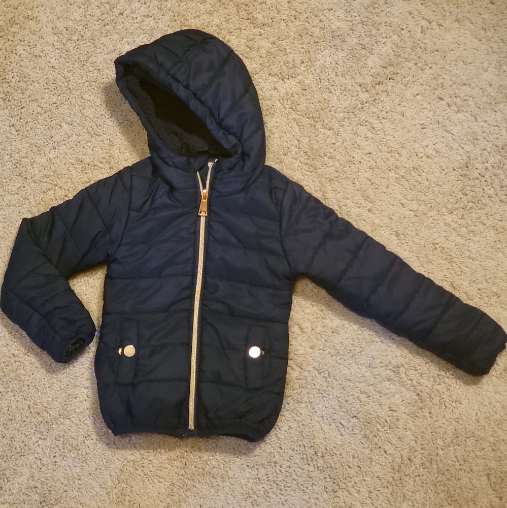 Navy blue fleece lined jacket
